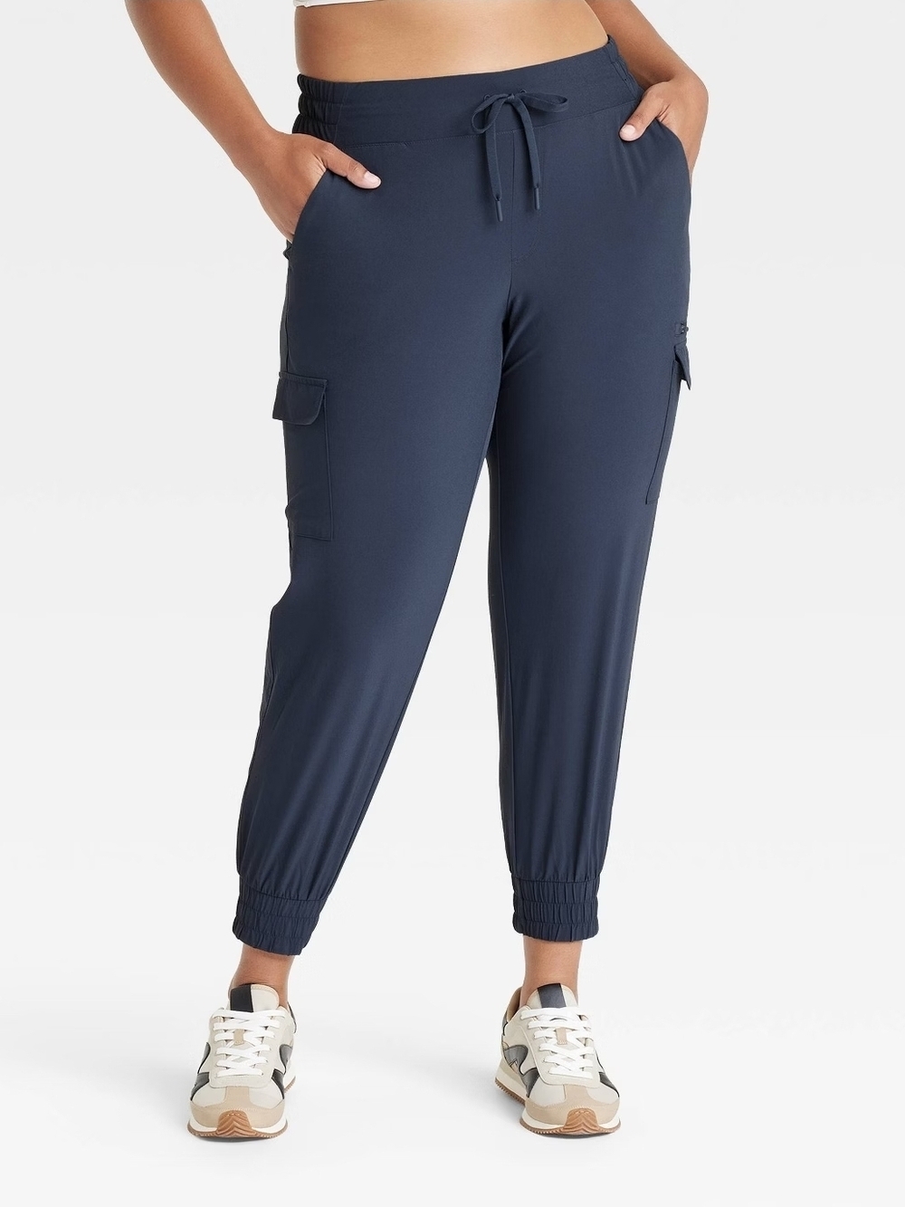 all in motion Navy Cargo Drawstring Joggers